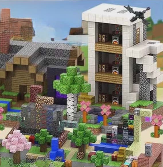 Klocki magnetyczne á la minecraft